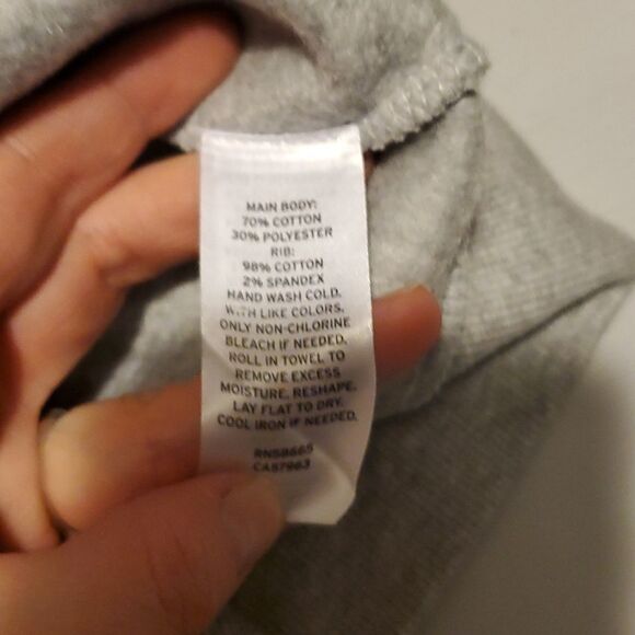 Halogen Ladies Size Large "Just Love" Graphic Light Grey Sweatshirt - Picture 7 of 7